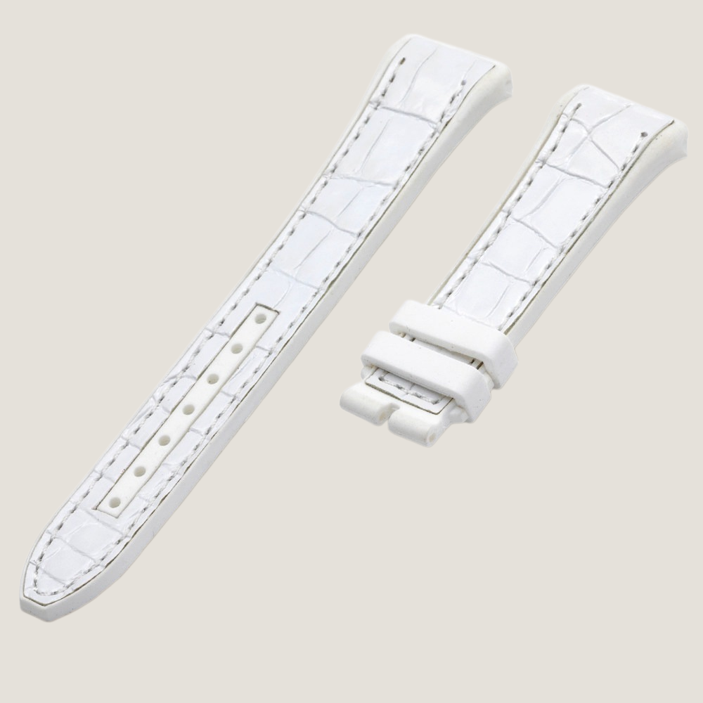 Hybrid Alligator & FKM Rubber Strap for Franck Muller Vanguard
