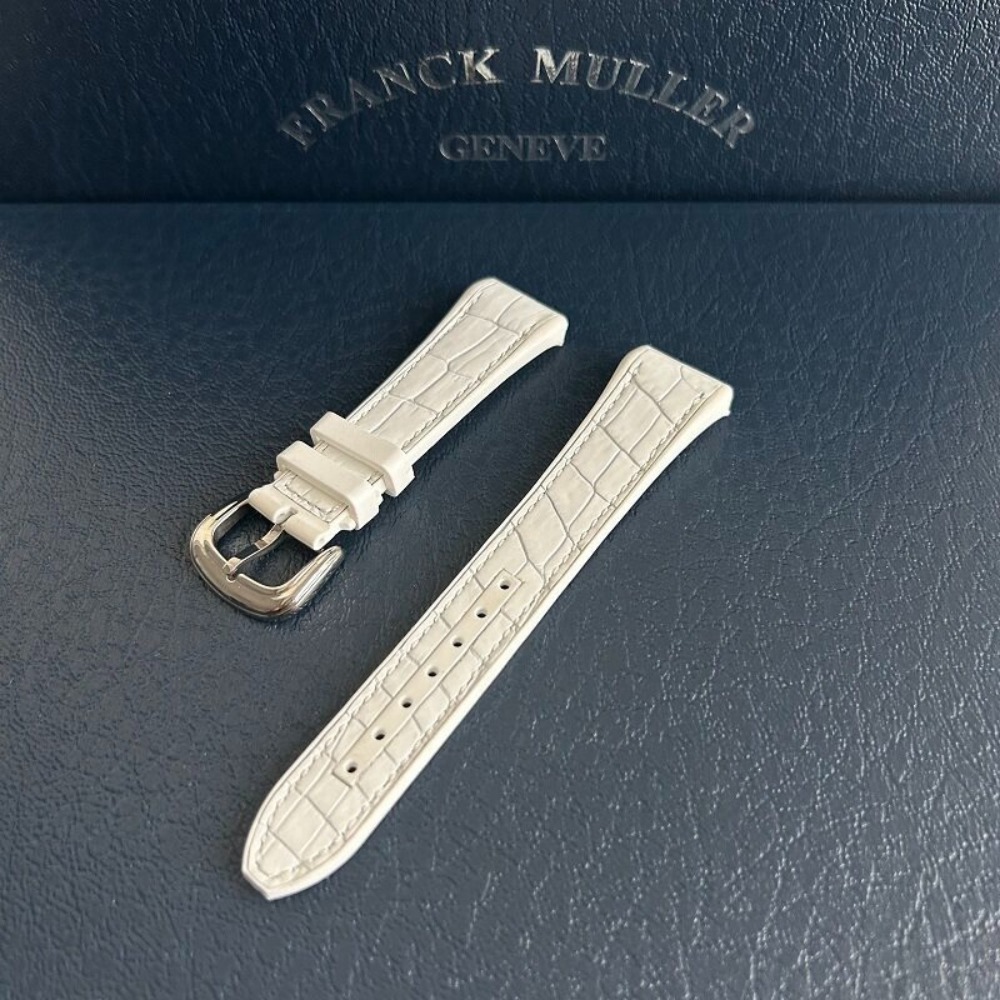 Hybrid Alligator & FKM Rubber Strap for Franck Muller Vanguard