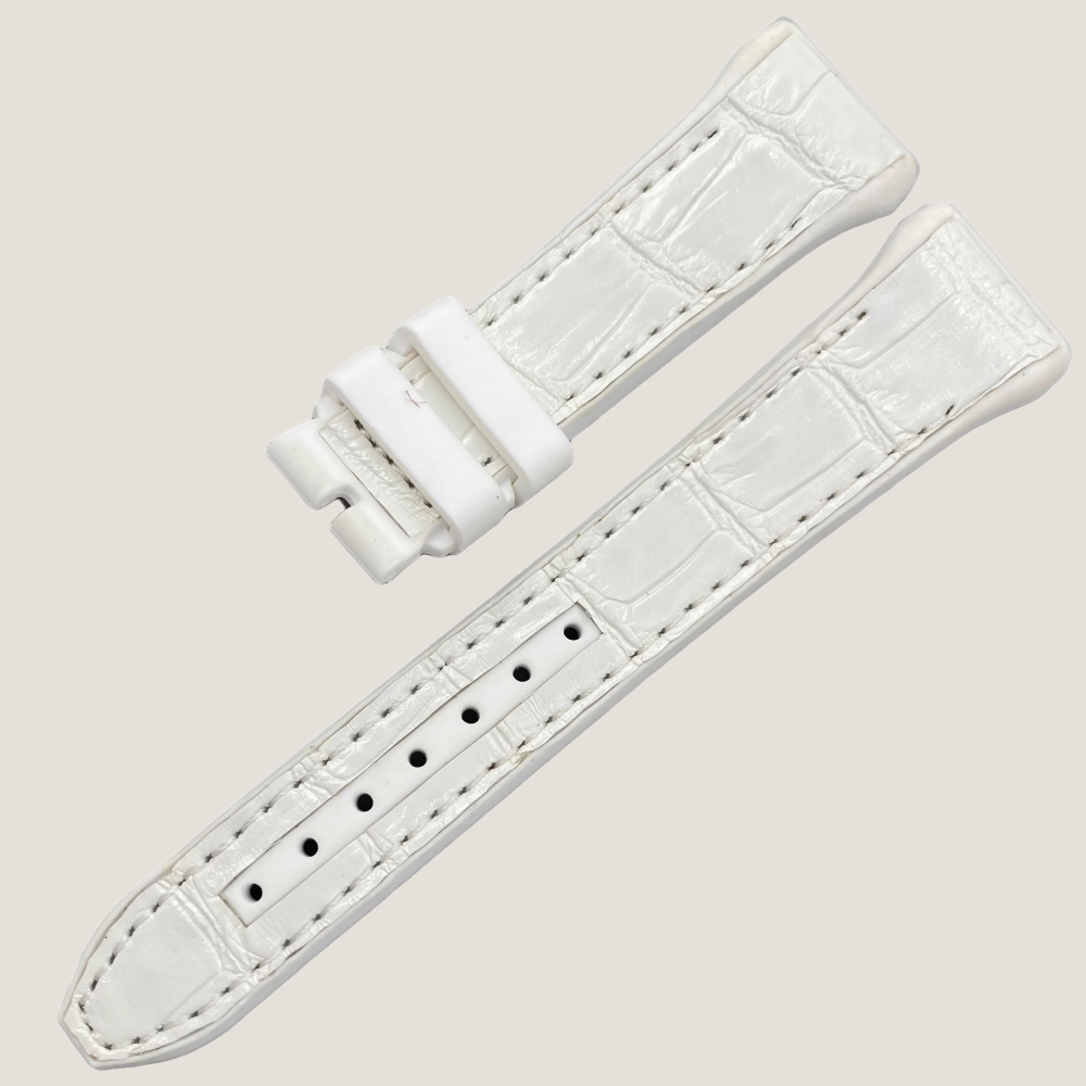 Hybrid Alligator & FKM Rubber Strap for Franck Muller Vanguard
