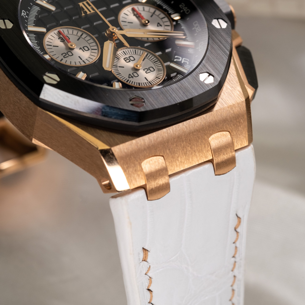 Alligator Leather Strap for AP Royal Oak Offshore 43mm