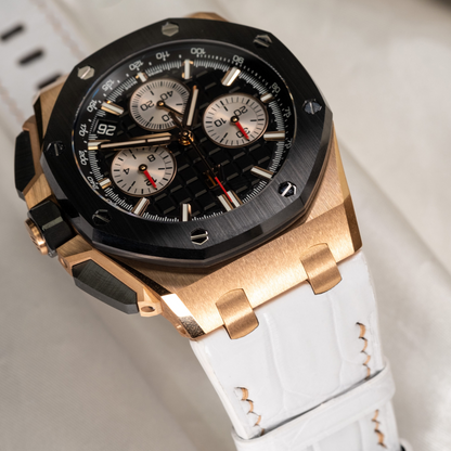 Alligator Leather Strap for AP Royal Oak Offshore 43mm