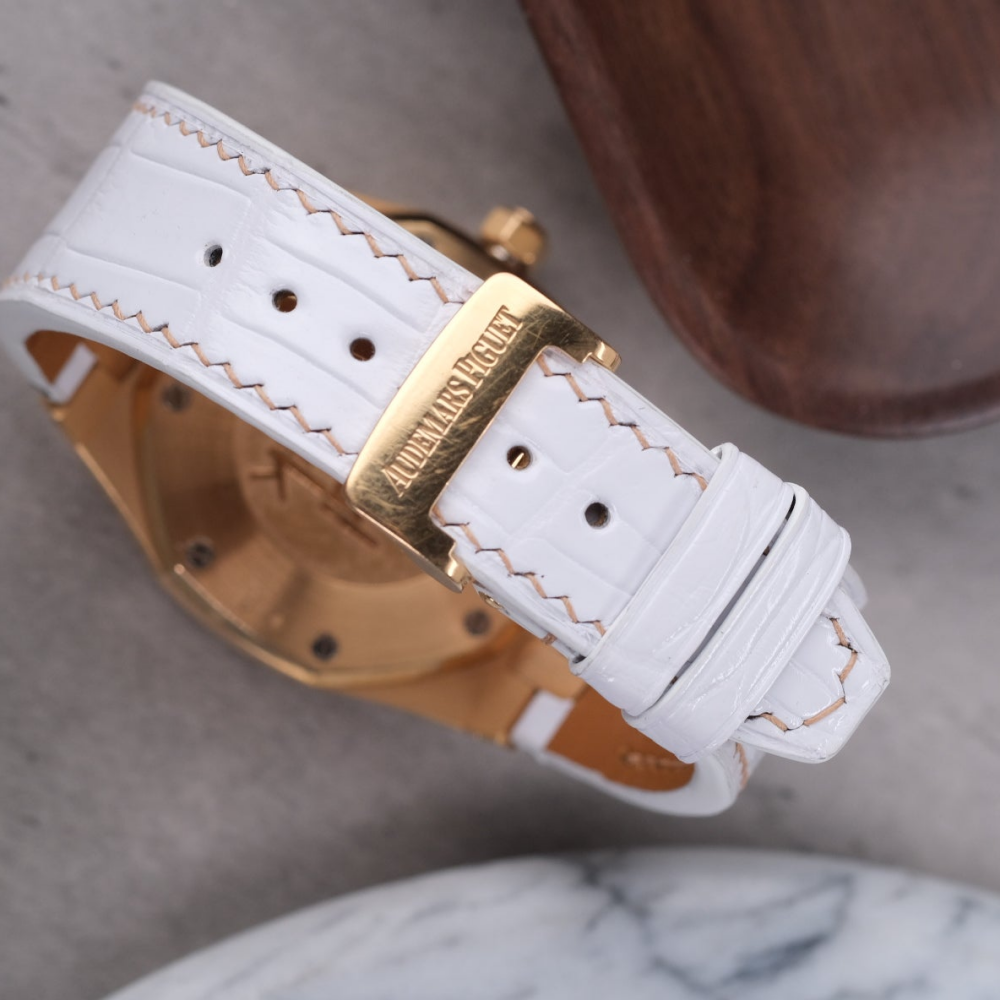 Alligator Leather Strap for AP Women's Watches