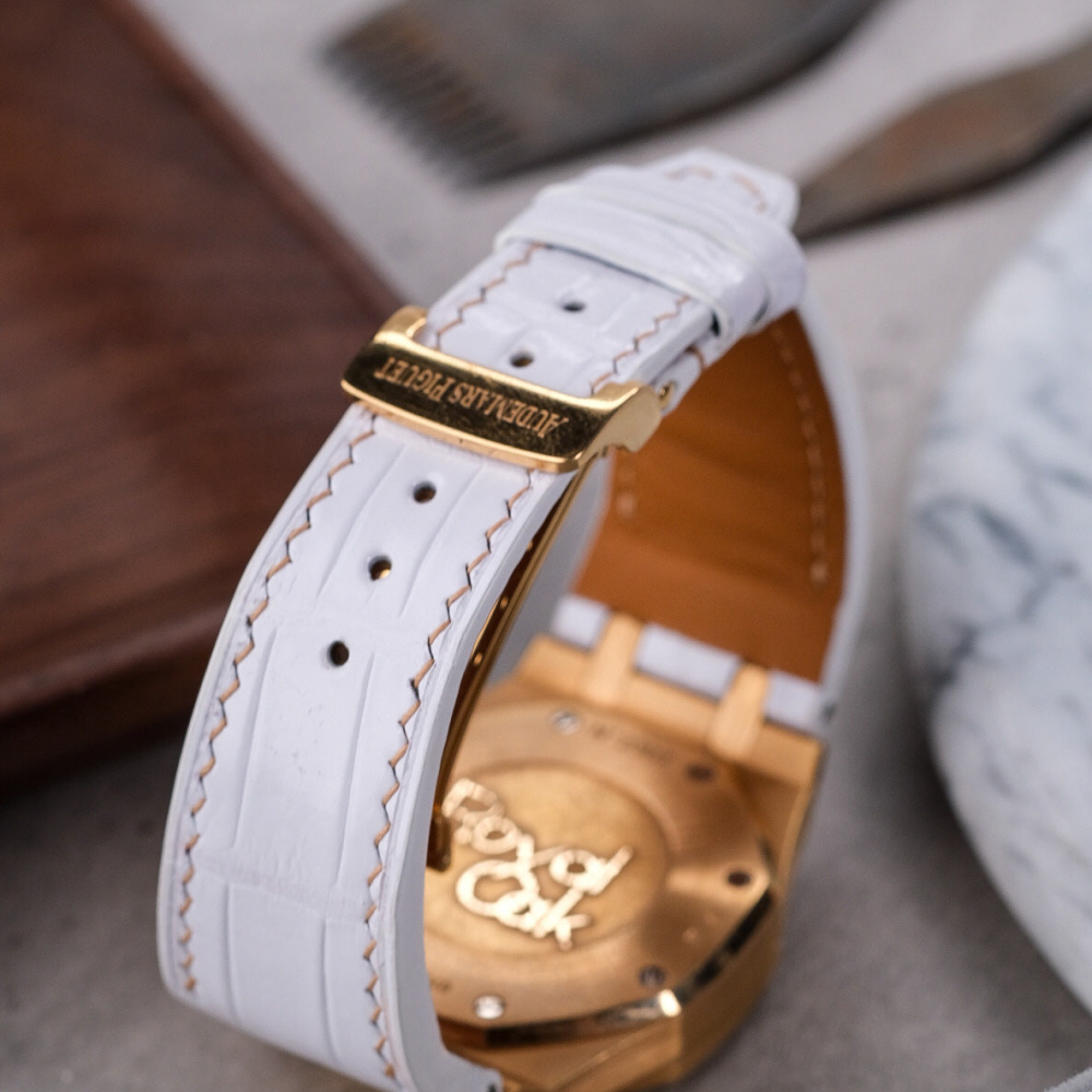 Alligator Leather Strap for AP Women's Watches