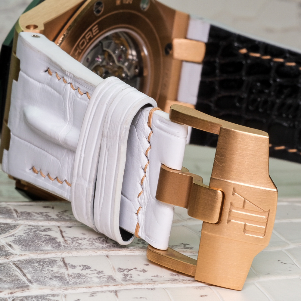 Alligator Leather Strap for AP Royal Oak Offshore 44mm