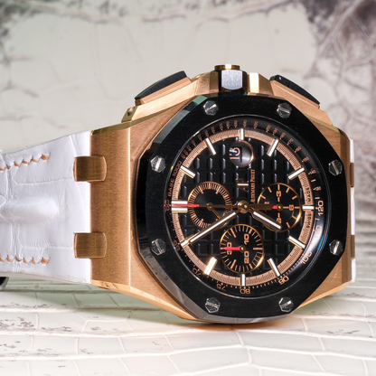 Alligator Leather Strap for AP Royal Oak Offshore 44mm