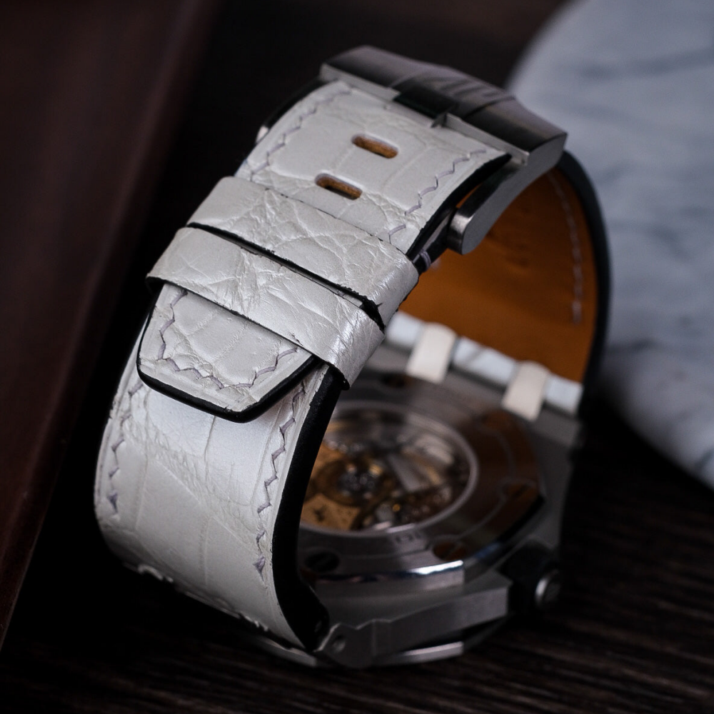 Alligator Leather Strap for AP Royal Oak Offshore 42mm