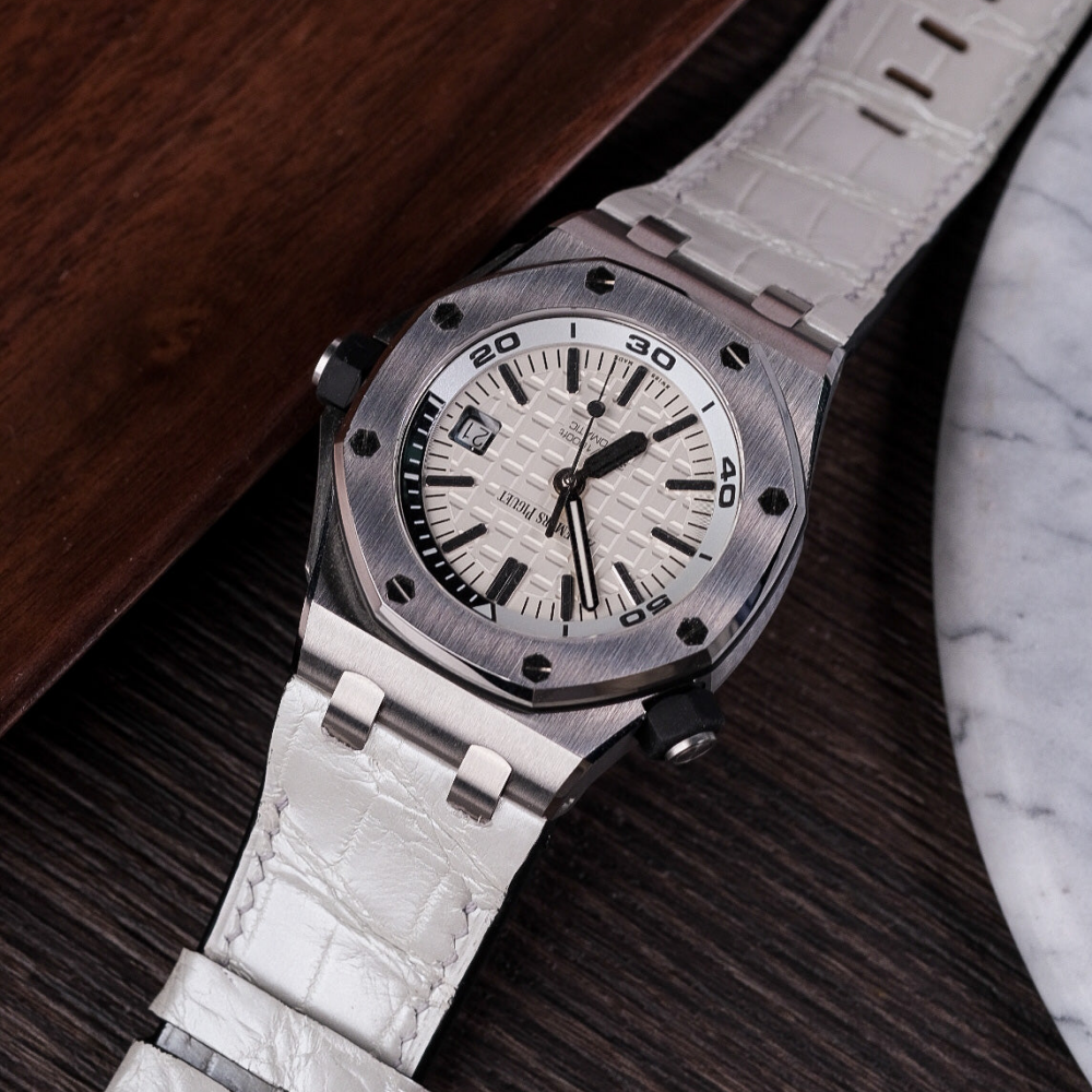 Alligator Leather Strap for AP Royal Oak Offshore 42mm