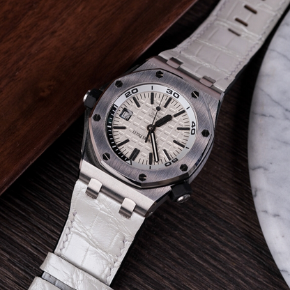 Alligator Leather Strap for AP Royal Oak Offshore 42mm