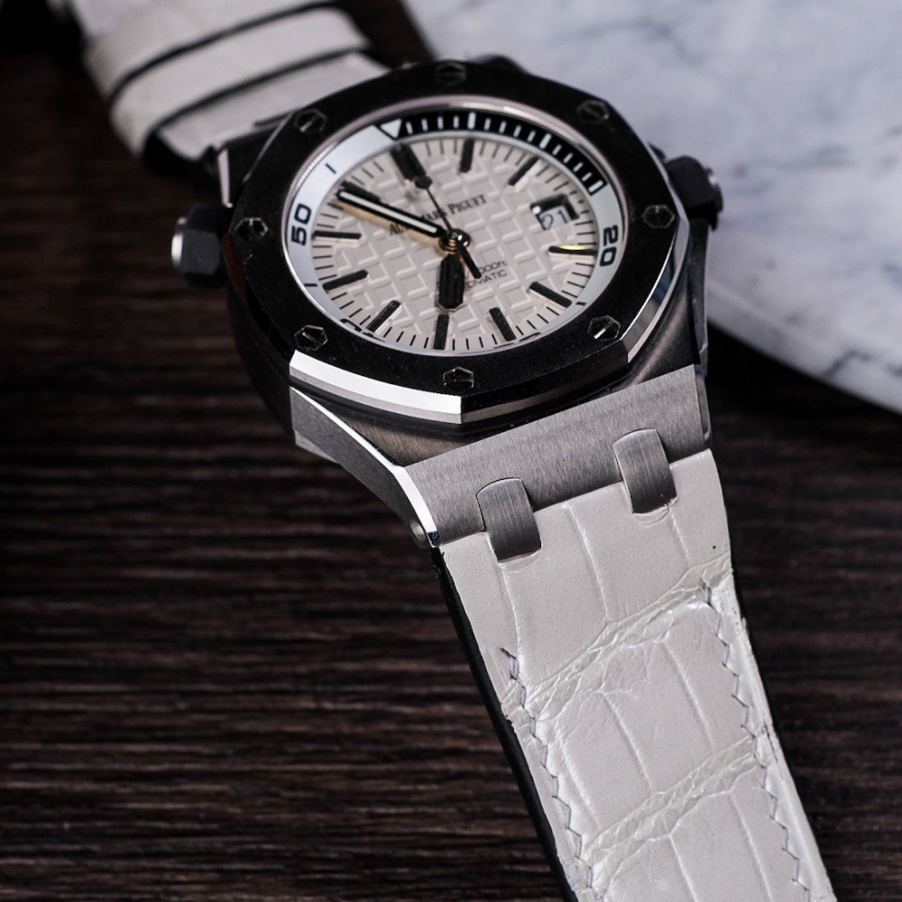 Alligator Leather Strap for AP Royal Oak Offshore 42mm