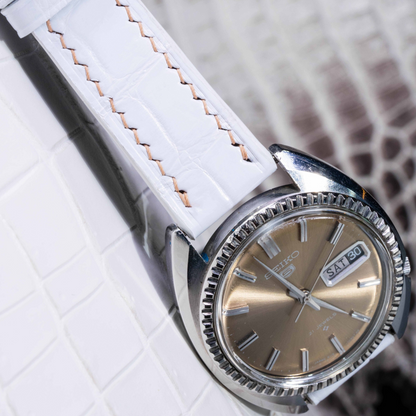 Alligator Leather Strap for Seiko