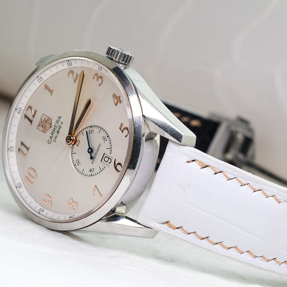 Alligator Leather Strap for Tag Heuer Carrera
