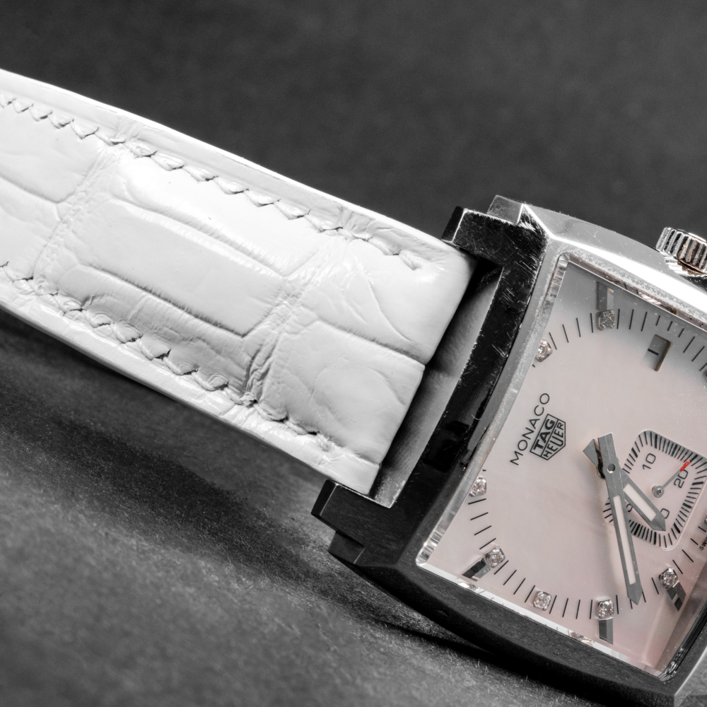 Alligator Leather Strap for Tag Heuer Monaco
