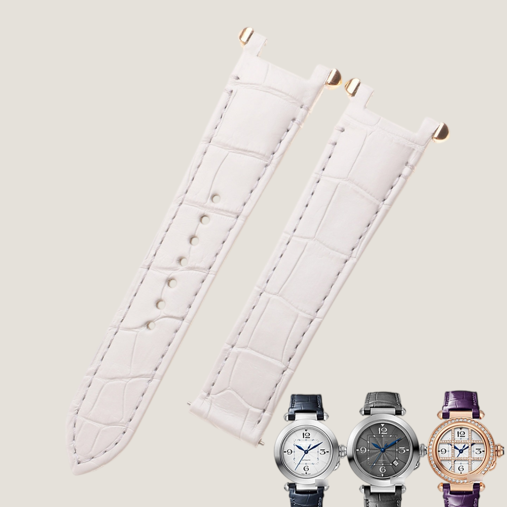 Alligator Leather Strap for Cartier Pasha