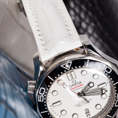 Omega Seamaster Alligator Leather Strap – Handmade Custom Fit