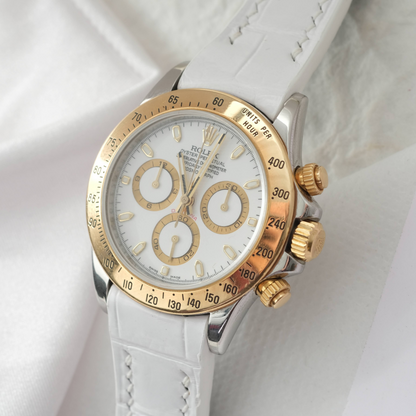 Rolex Daytona Alligator Leather Strap – Deployant Clasp Compatible