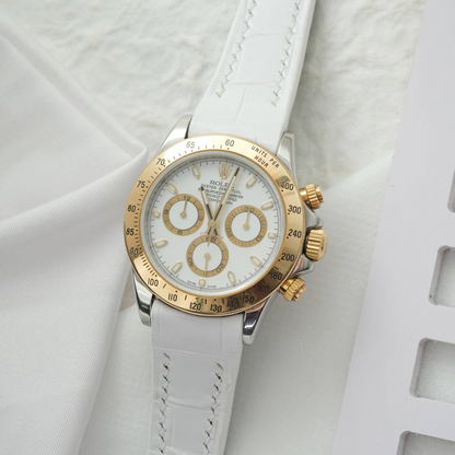 Rolex Daytona Alligator Leather Strap – Deployant Clasp Compatible