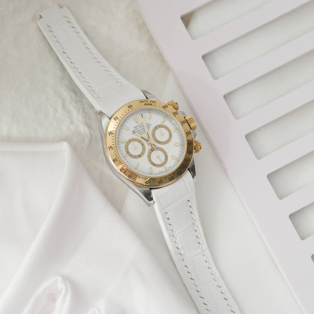 Rolex Daytona Alligator Leather Strap – Deployant Clasp Compatible