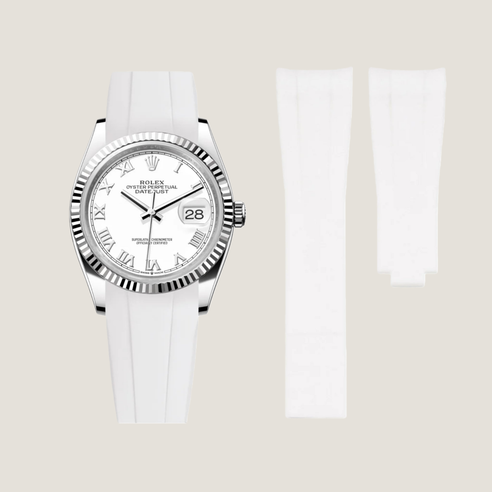 FKM Rubber Strap for Rolex Datejust Deployant Clasp