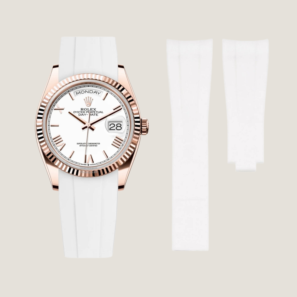 Rolex Day-Date Rubber Strap for Deployant Clasp