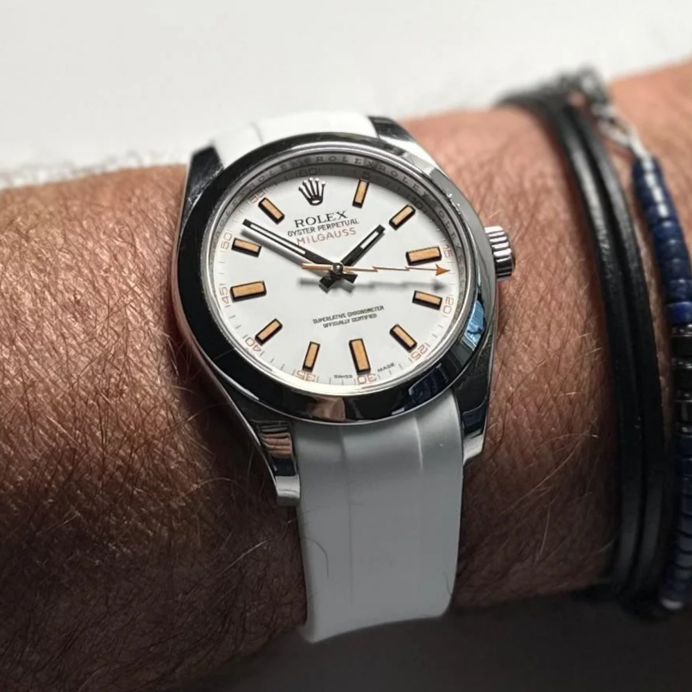 Rolex Milgauss Rubber Strap for Deployant Clasp