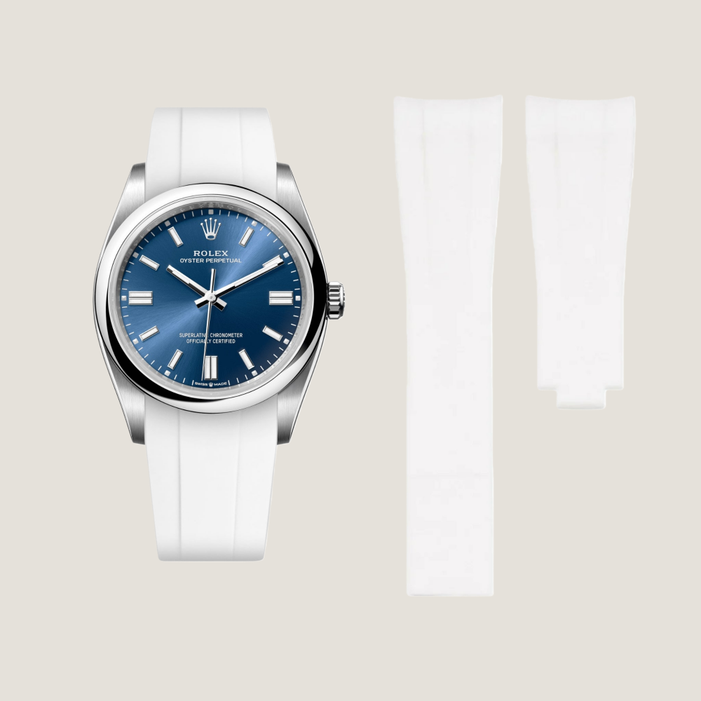 FKM Rubber Strap for Rolex Oyster Perpetual 36mm Deployant Clasp