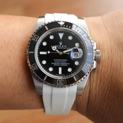 FKM Rubber Strap for Rolex Submariner Deployant Clasp