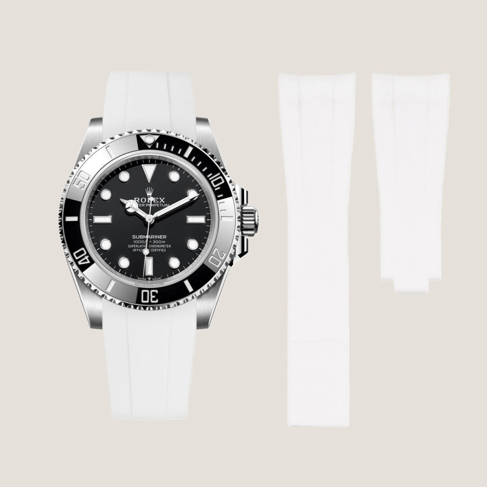 FKM Rubber Strap for Rolex Submariner Deployant Clasp
