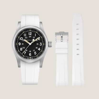 FKM Rubber Strap for Hamilton Khaki Field