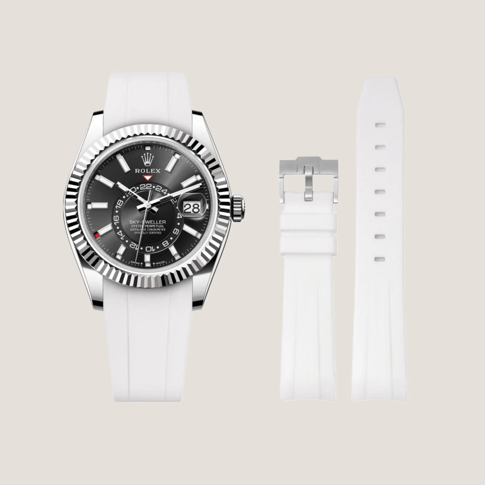 FKM Rubber Strap for Rolex Sky-Dweller Tang Buckle
