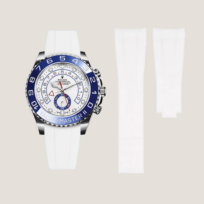 FKM Rubber Strap for Rolex Yacht-Master II Deployant Clasp