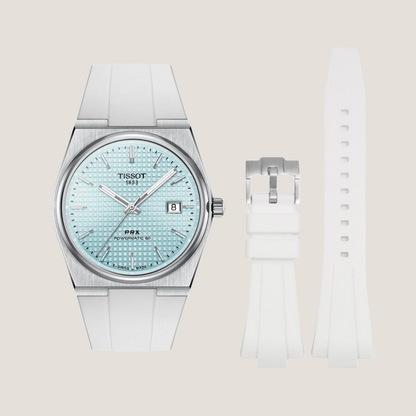 FKM Rubber Strap for Tissot PRX Pin Buckle
