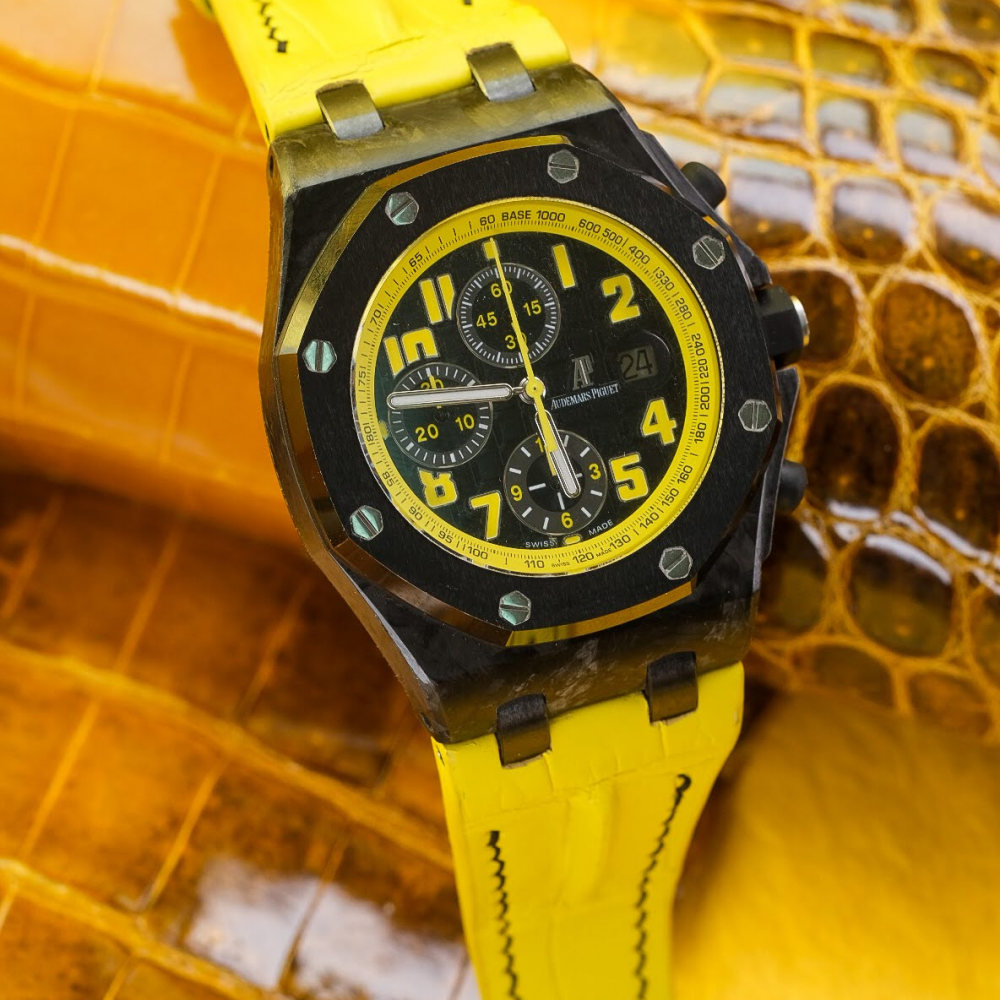 Alligator Leather Strap for AP Royal Oak Offshore 42mm