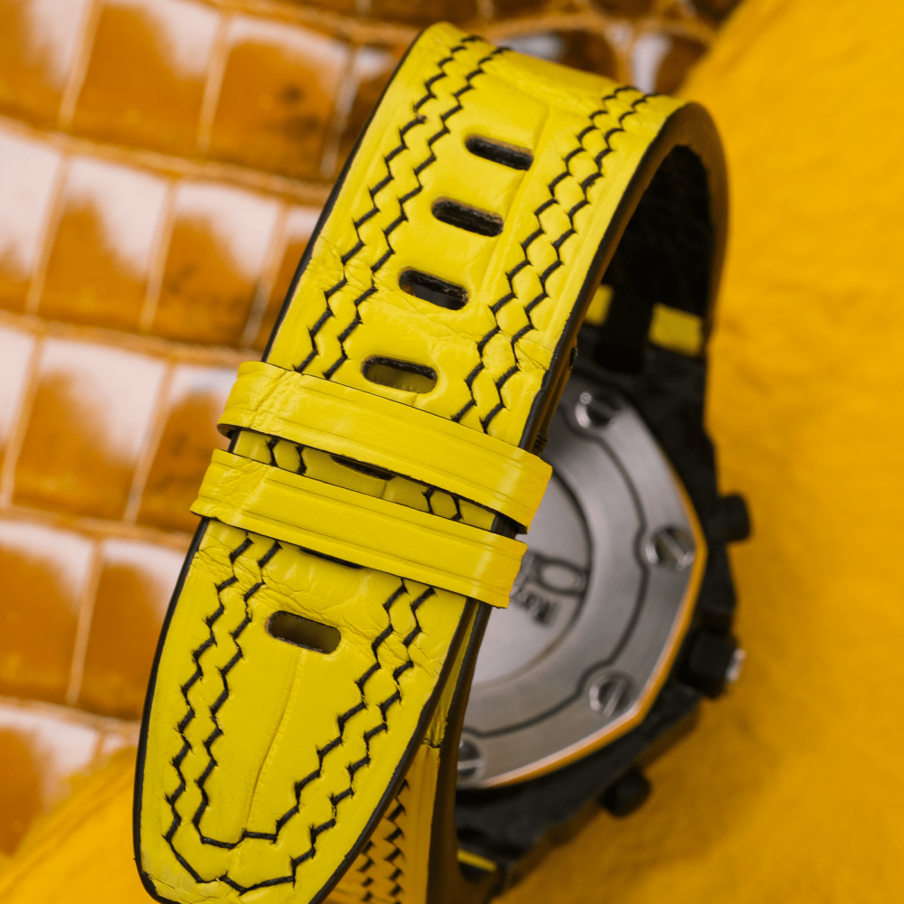 Alligator Leather Strap for AP Royal Oak Offshore 42mm