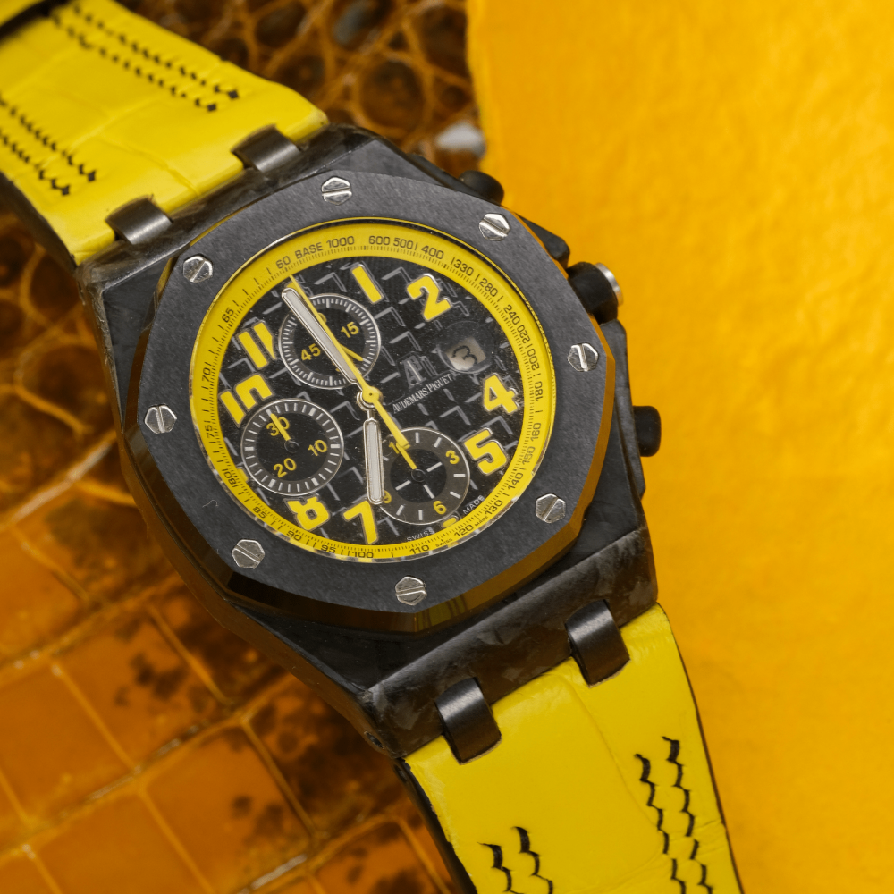 Alligator Leather Strap for AP Royal Oak Offshore 42mm