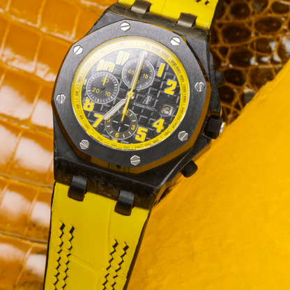 Alligator Leather Strap for AP Royal Oak Offshore 42mm