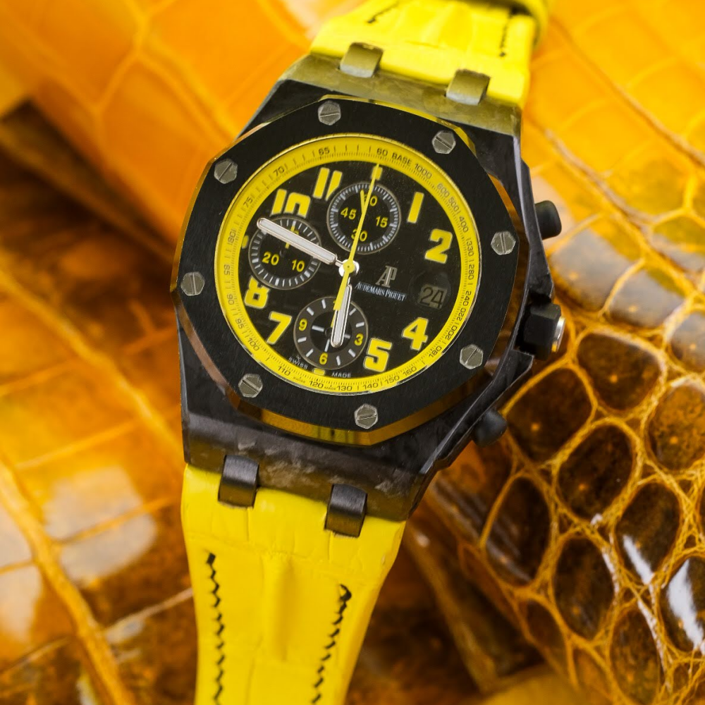 Alligator Leather Strap for AP Royal Oak Offshore 42mm
