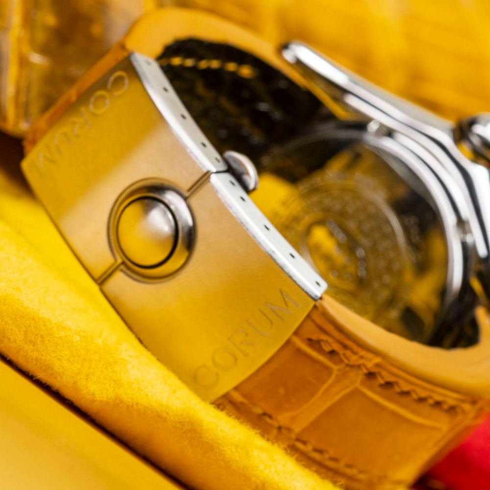 Alligator Leather Strap for Corum Bubble