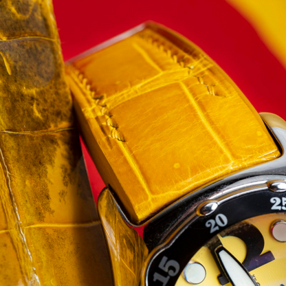 Alligator Leather Strap for Corum Bubble
