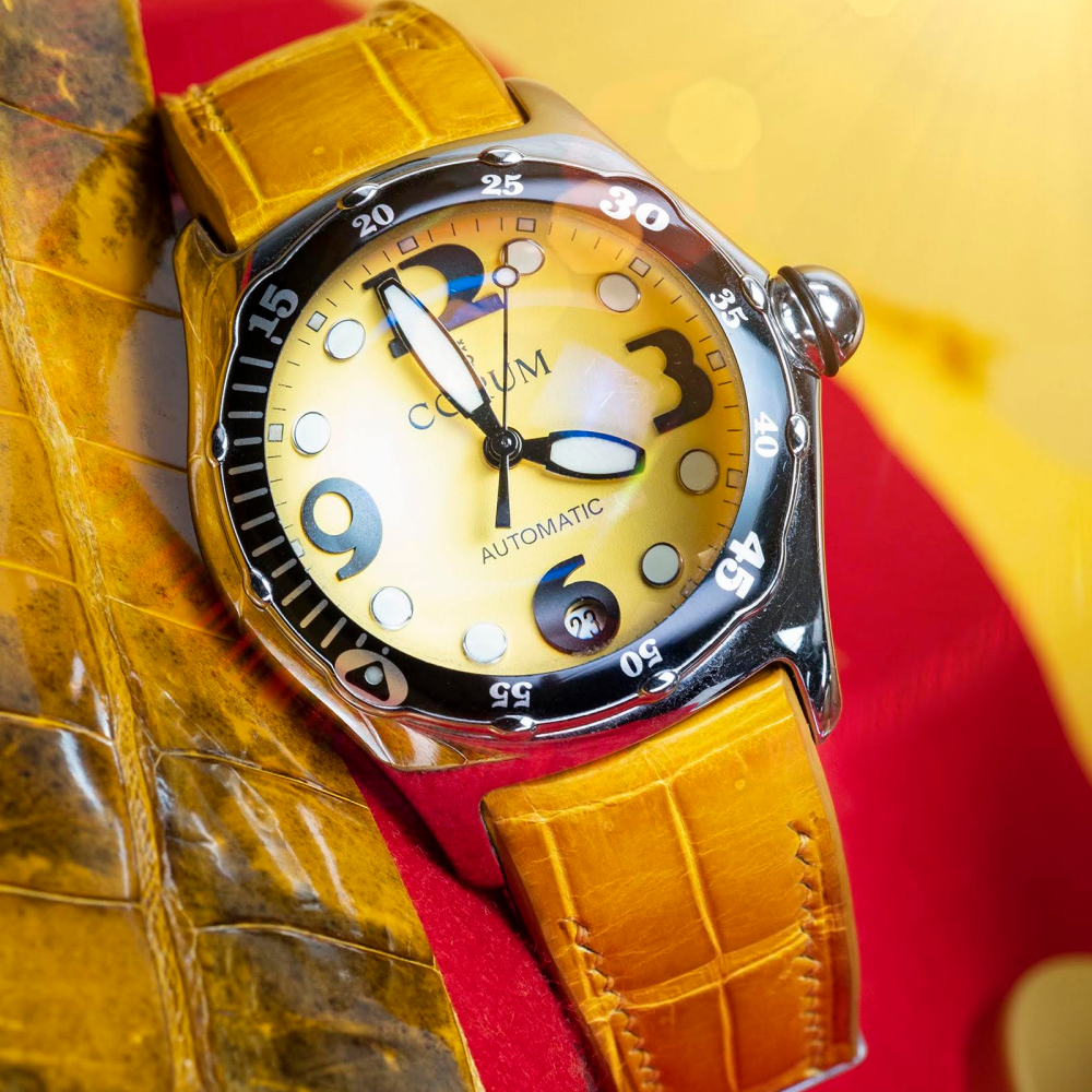Alligator Leather Strap for Corum Bubble