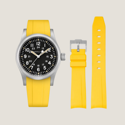 FKM Rubber Strap for Hamilton Khaki Field