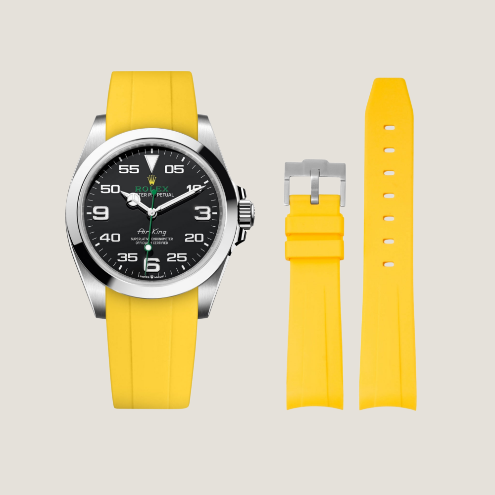 FKM Rubber Strap for Rolex Air-King Pin Buckle